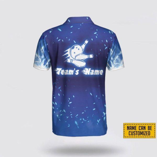 Personalized Blue Bowling Pattern Polo Shirt – Bowling Men Polo Shirt – Gifts To Get For Your Dad – Father’s Day Shirt