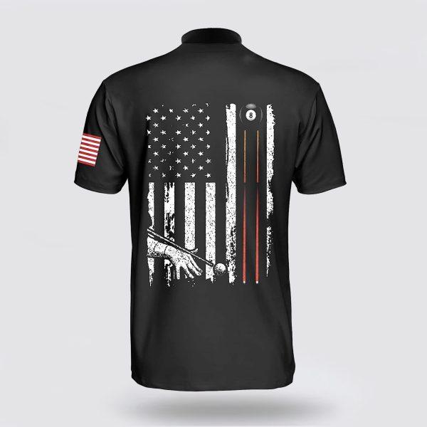 Personalized Billiard Skull American Flag Patriotic Billiard Jerseys Shirt