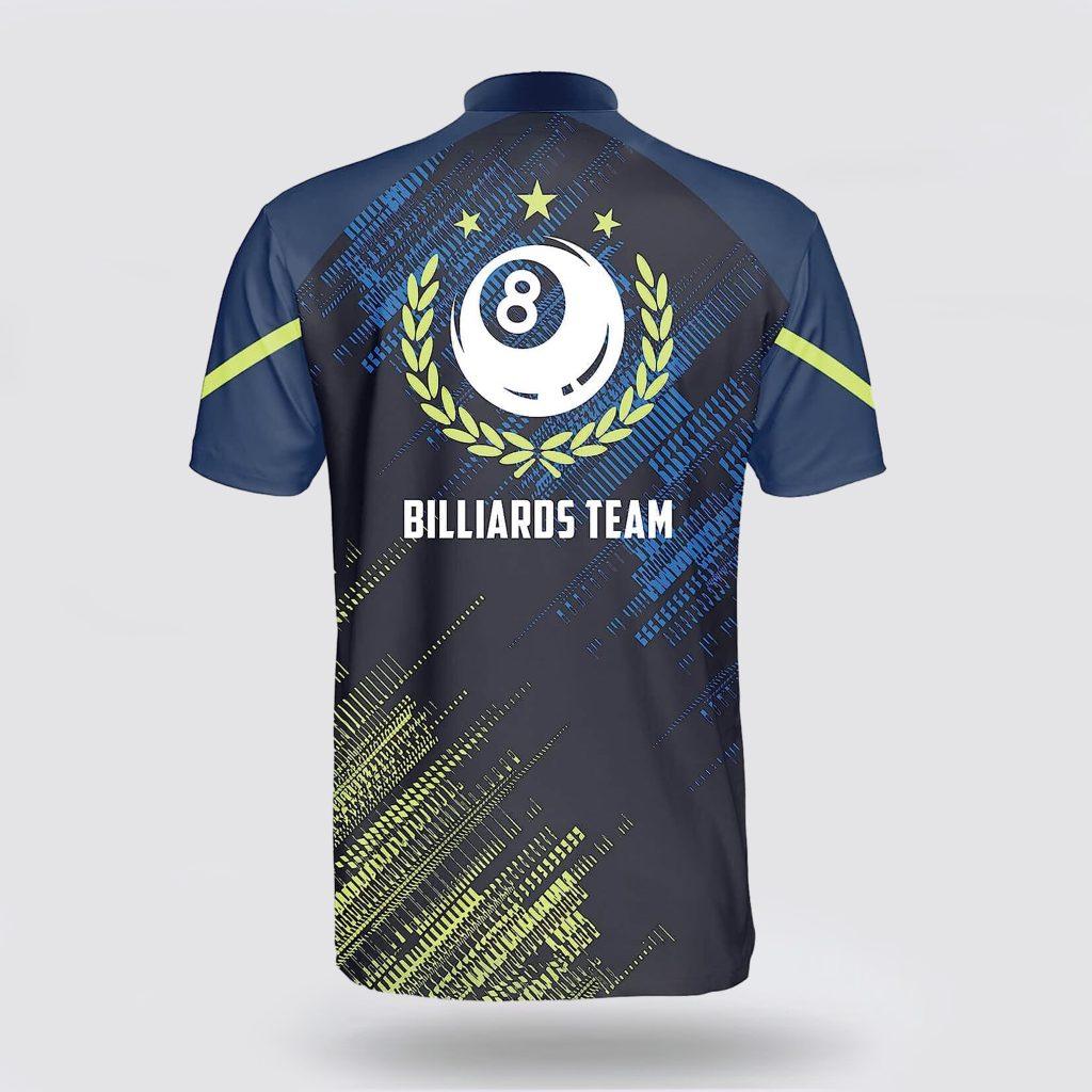 Personalized Billiard Sport Style Green Blue Billiard Jerseys Shirt ...