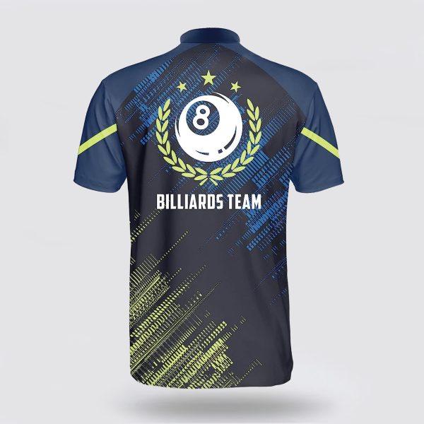 Personalized Billiard Sport Style Green Blue Billiard Jerseys Shirt