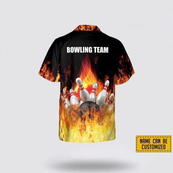Personalized Bowling In Fire Bowling Hawaiin Shirt – Gift For Bowling Enthusiasts