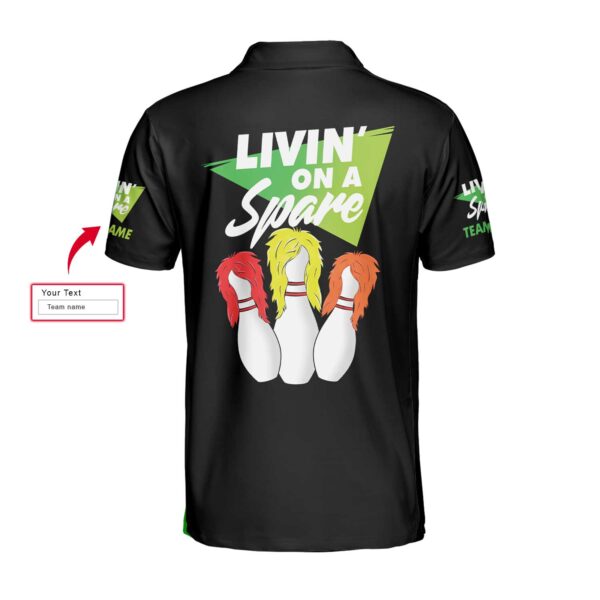 Personalized Bowling Livin On A Spare Polo Shirt – Bowling Men Polo Shirt – Gifts To Get For Your Dad – Father’s Day Shirt