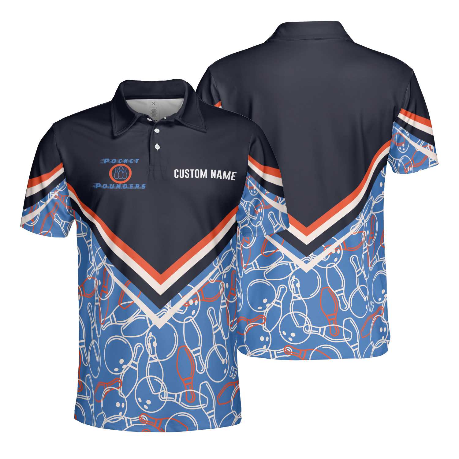 Personalized Bowling Poker Pouders Polo Shirt – Bowling Men Polo Shirt – Gifts To Get For Your Dad – Father’s Day Shirt