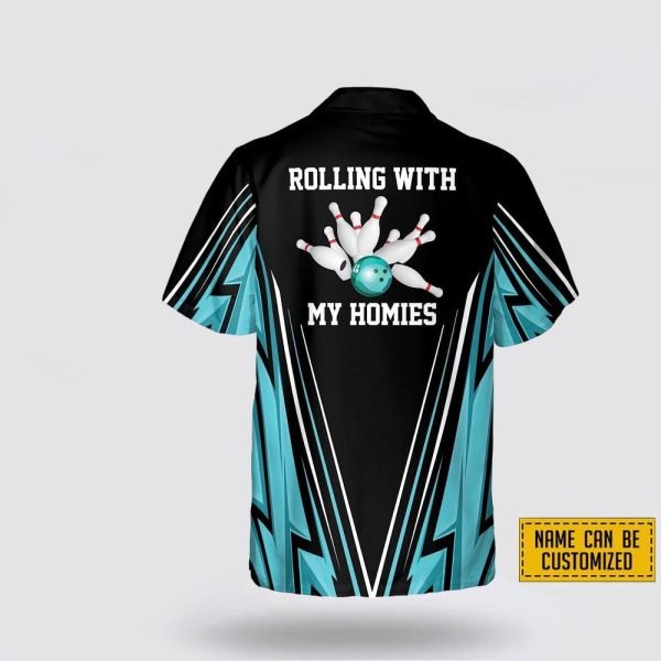 Personalized Bowling Rollingn With My Homes Bowling Hawaiin Shirt – Gift For Bowling Enthusiasts