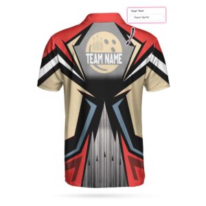 Personalized Bowling Team Pattern Polo Shirt –…