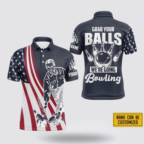 Personalized Grab Your We’re Gong Bowling Pattern Bowling Jersey Shirt – Gift For Bowling Enthusiasts