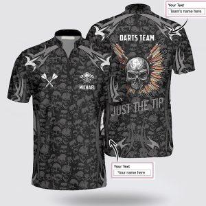 Personalized Skull Angel Wings Just The Tip Dart Jersey Shirt