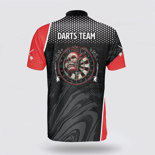 Personalized Smoky Skull Dart Pattern Dart Jersey Shirt