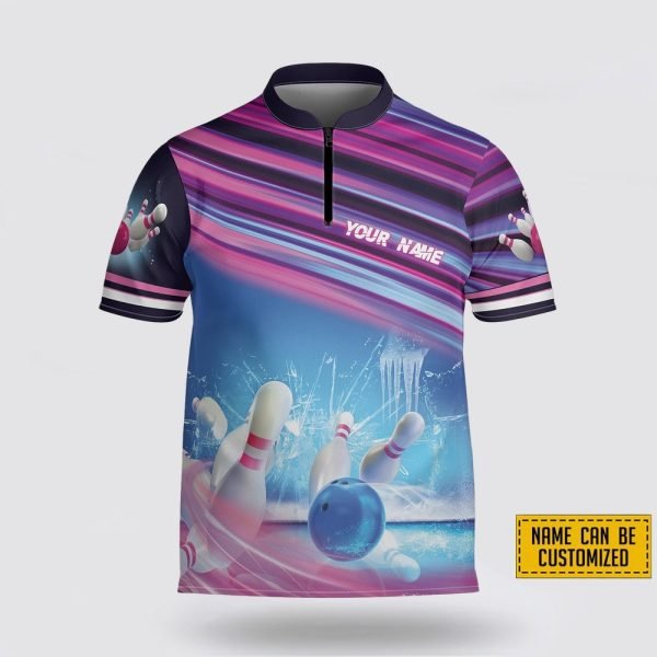Personalized Strike Out Breast Cancer Bowling Jersey Shirt – Perfect Gift for Bowling Fans