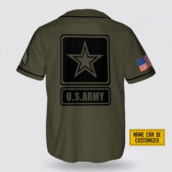 Personalized US Army Rank Veteran Baseball Jersey – Gift For Military Personnel