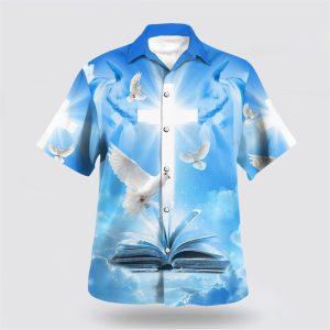 Pigeon Cross And Bible Hawaiian Shirts For…