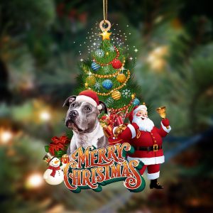 Pitbull Christmas Tree&Dog Hanging Christmas Plastic Hanging…