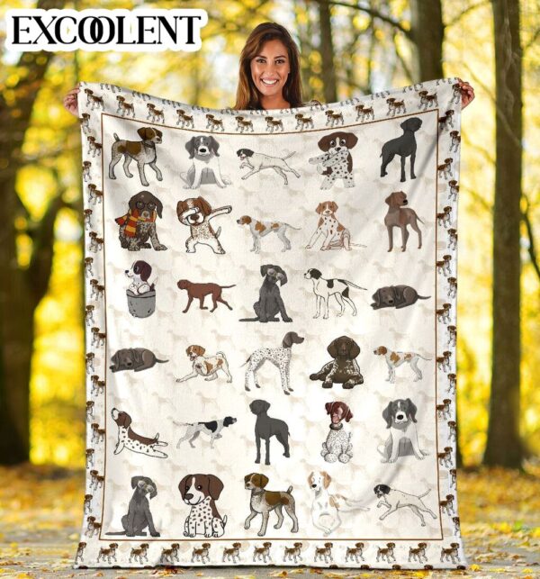 Pointer Fleece Throw Blanket – Pendleton Sherpa Fleece Blanket – Gifts For Dog Lover