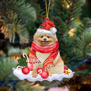 Pomeranian Better Christmas Hanging Christmas Plastic Hanging…