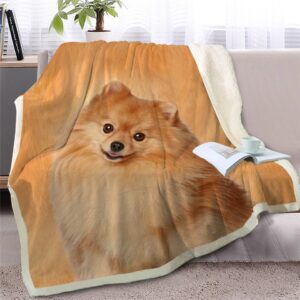 Pomeranian Face Fleece Throw Blanket – Pendleton…
