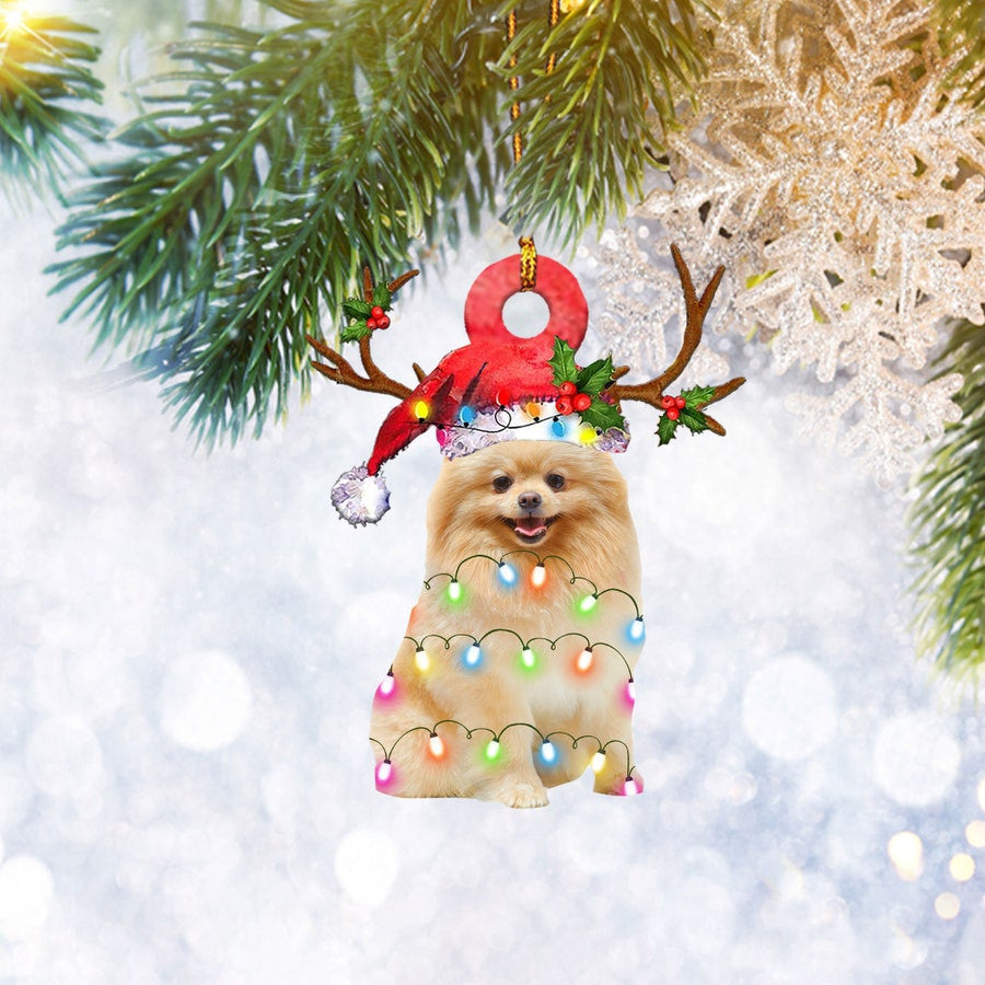Pomeranian Reindeer Flat 2d Christmas Ornament, Dog Pet Lover Gift, Christmas Tree Ornament, Home Decor Plastic Ornament Pomeranian Reindeer Flat 2d Christmas Ornament, Dog Pet Lover Gift, Christmas Tree Ornament, Home Decor Plastic Ornament