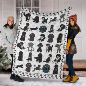 Portuguese Water Fleece Throw Blanket - Pendleton Sherpa Fleece Blanket - Gifts For Dog Lover