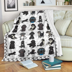 Portuguese Water Fleece Throw Blanket - Pendleton Sherpa Fleece Blanket - Gifts For Dog Lover