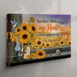 Psalm 47 You Have Filled My Heart With Great Joy Canvas Wall Art Christian Wall Art Canvas iof1ud.jpg