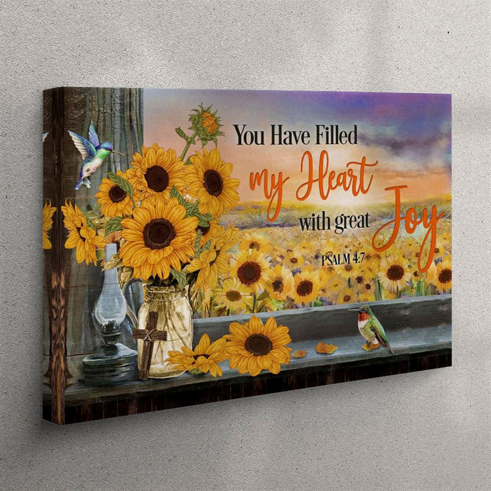 Psalm 47 You Have Filled My Heart With Great Joy Canvas Wall Art – Christian Wall Art Canvas Psalm 47 You Have Filled My Heart With Great Joy Canvas Wall Art – Christian Wall Art Canvas