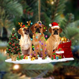 Puggle-Christmas Dog Friends Hanging Christmas Plastic Hanging…