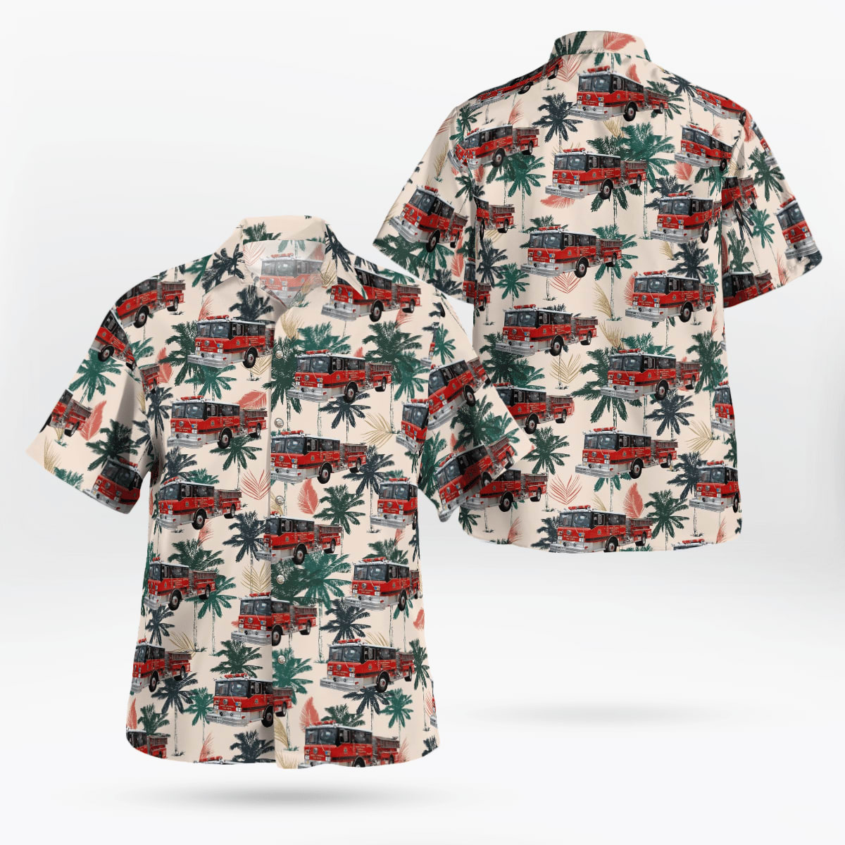 Queens, New York, Broad Channel Volunteer Fire Department Hawaiian Shirt – Gifts For Firefighters In Queens, NY