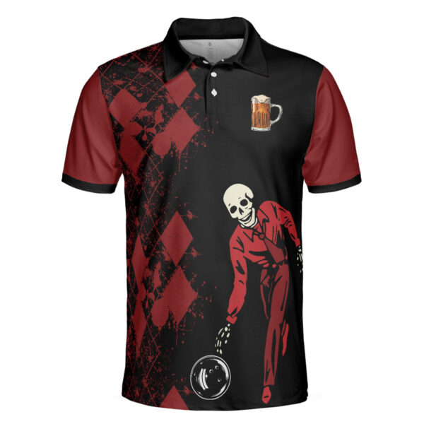 Red And Black Bowling Beer Polo Shirt – Bowling Men Polo Shirt – Gifts To Get For Your Dad – Father’s Day Shirt