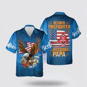 Retired Firefighter Professional Papa Hawaiian Shirt –…
