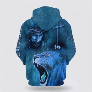 Roaring Blue Lion And Jesus Faith Over Fear All Over Print 3D Hoodie Gifts For Christians 2 zoad0h.jpg