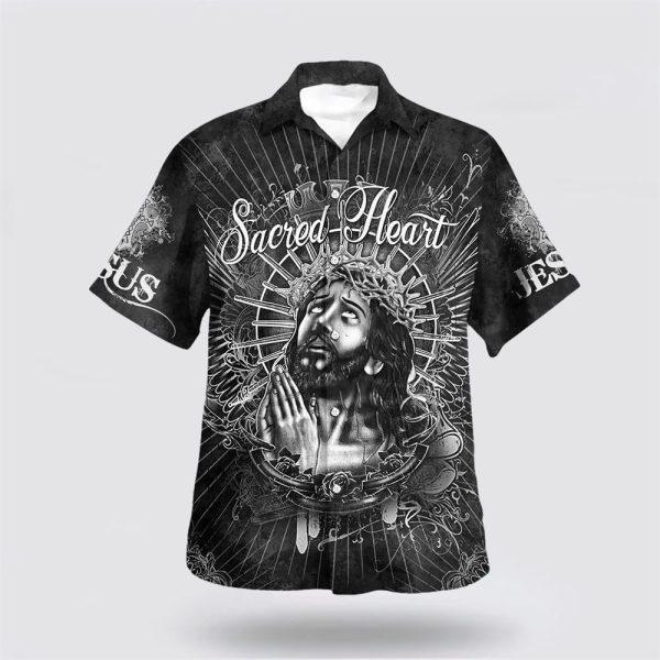 Sacred Heart Jesus Christ Pray Hawaiian Shirts – Gifts For Christian Families