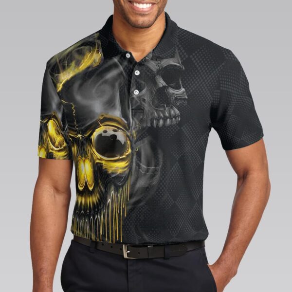 Scary Halloween Sleeve Men Polo Shirt – Bowling Men Polo Shirt – Gifts To Get For Your Dad – Father’s Day Shirt