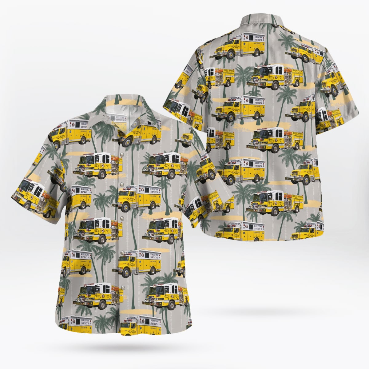 Schenectady, New York, Niskayuna Fire District #2 Hawaiian Shirt – Gifts For Firefighters In Schenectady, NY