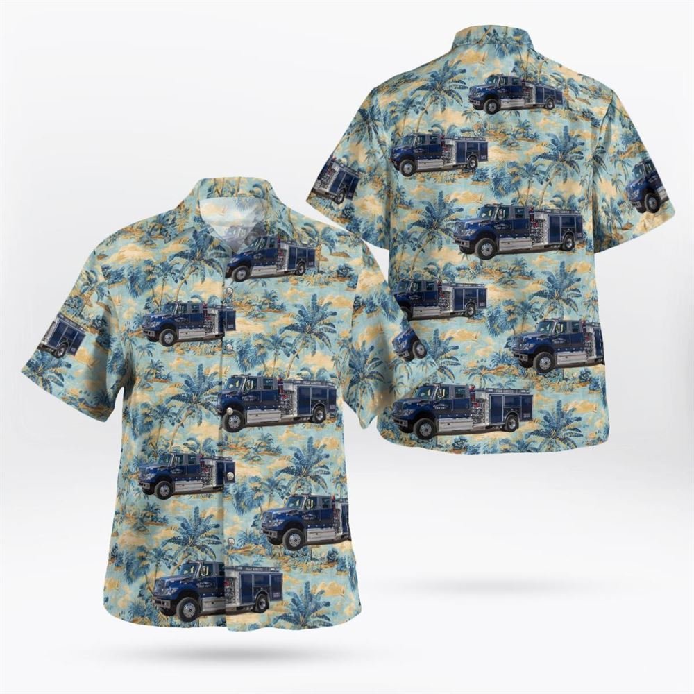 Schenectady, New York, Plotterkill Fire Department Hawaiian Shirt – Gifts For Firefighters In Schenectady, NY