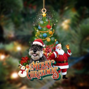 Schnauzer-Christmas Tree&Dog Hanging Christmas Plastic Hanging Ornament…