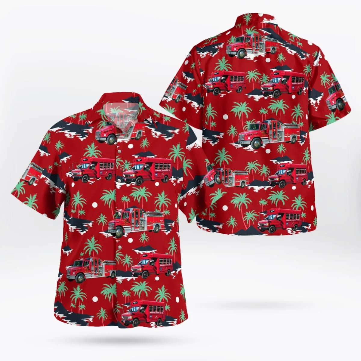 Schodack Landing, New York, Schodack Landing Fire Department Hawaiian Shirt – Gifts For Firefighters In Schodack Landing, NY