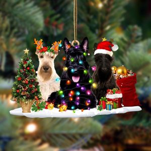 Scottish Terrier Christmas Dog Friends Hanging Christmas…