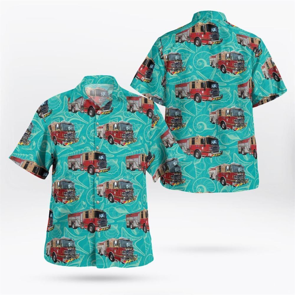 Sea Breeze Fire Department, Irondequoit, New York Hawaiian Shirt – Gifts For Firefighters In Sea Breeze, NY