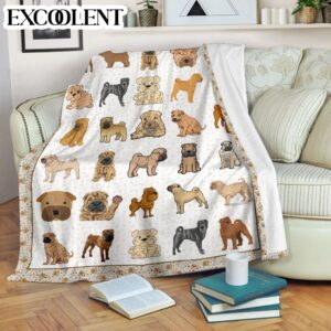 Shar Pei Fleece Throw Blanket – Pendleton…