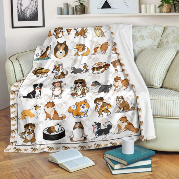 Shetland Sheepdog Fleece Throw Blanket – Pendleton Sherpa Fleece Blanket – Gifts For Dog Lover