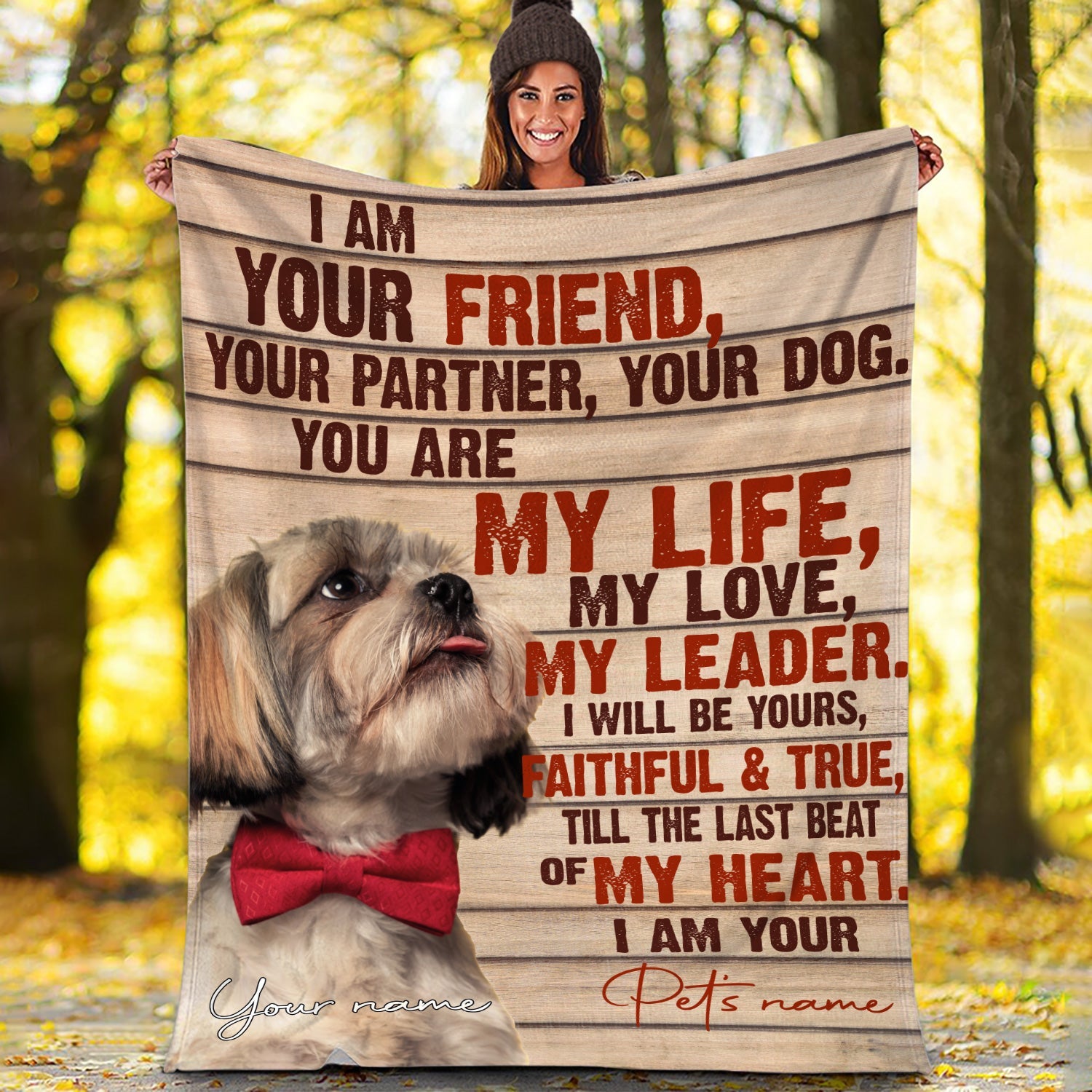 Shih Tzu – Your Friend Your Partner Blanket – Gift For Dog Loverrs – Memorial Sherpa Blanket, Fleece Blanket Shih Tzu – Your Friend Your Partner Blanket – Gift For Dog Loverrs – Memorial Sherpa Blanket, Fleece Blanket