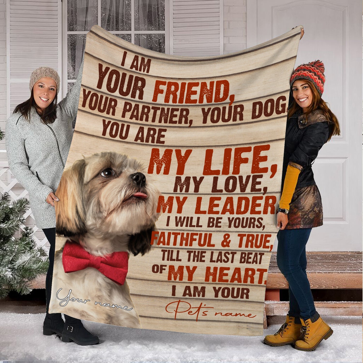 Shih Tzu – Your Friend Your Partner Blanket – Gift For Dog Loverrs – Memorial Sherpa Blanket, Fleece Blanket Shih Tzu – Your Friend Your Partner Blanket – Gift For Dog Loverrs – Memorial Sherpa Blanket, Fleece Blanket