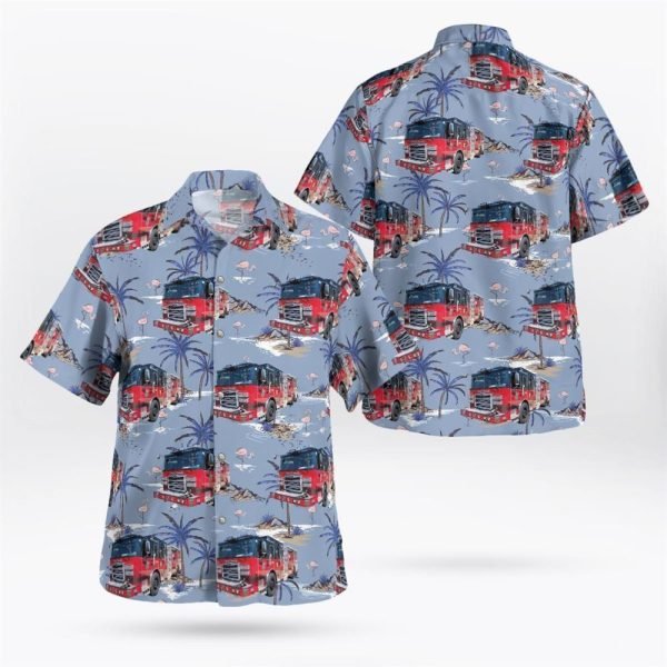 Shoreham Fire Company #3 Rocky Point Fire Department, Shoreham, New York Hawaiian Shirt – Gifts For Firefighters In Shoreham, NY