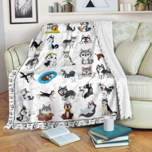 Siberian Husky Fleece Throw Blanket – Pendleton…