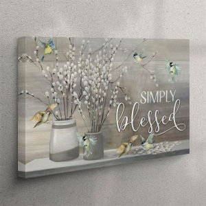 Simply Blessed Canvas Wall Art Christian Wall Art Christian Wall Art Canvas h9vn7n.jpg