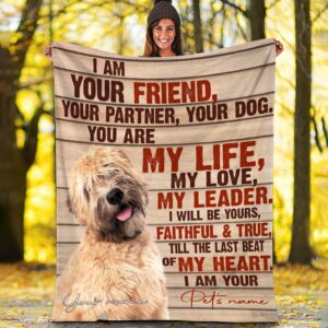 Soft Coated Wheaten Terrier Fleece Throw Blanket - Pendleton Sherpa Fleece Blanket - Gifts For Dog Lover