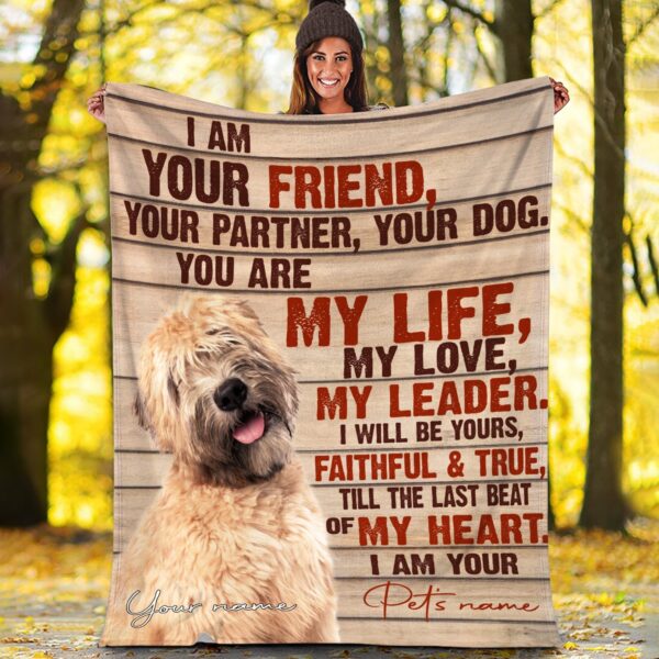 Soft Coated Wheaten Terrier Fleece Throw Blanket – Pendleton Sherpa Fleece Blanket – Gifts For Dog Lover