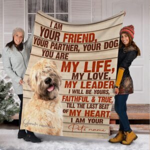 Soft Coated Wheaten Terrier Fleece Throw Blanket - Pendleton Sherpa Fleece Blanket - Gifts For Dog Lover