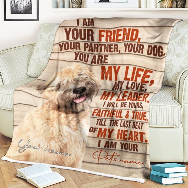 Soft Coated Wheaten Terrier Fleece Throw Blanket – Pendleton Sherpa Fleece Blanket – Gifts For Dog Lover