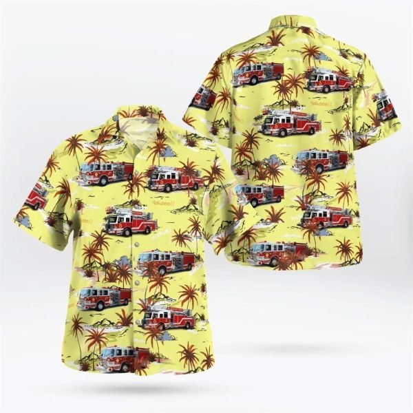 Somers Point Fire Department Company 2, Somers Point, New Jersey Hawaiian Shirt – Gifts For Firefighters In Somers Point, NJ