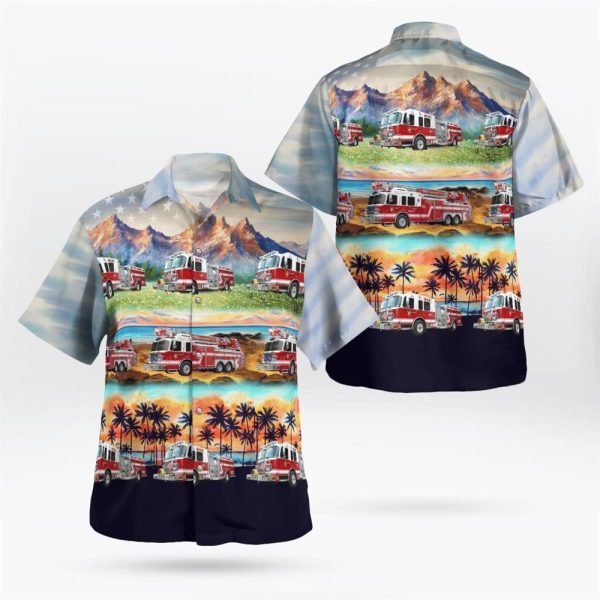 South Farmingdale Fire Department, Farmingdale, New York Fleet Hawaiian Shirt – Gifts For Firefighters In South Farmingdale, NY